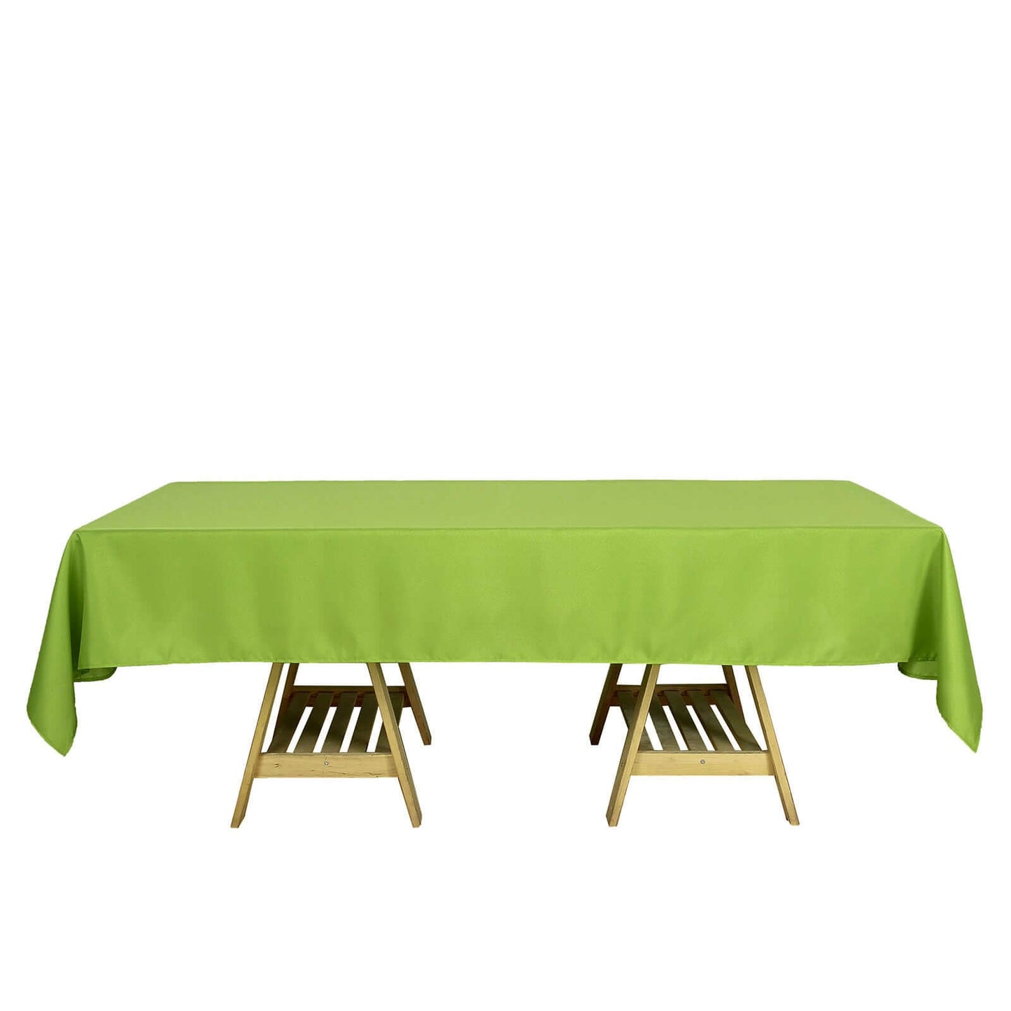 Polyester 60"x102" Rectangle Tablecloth Apple Green - Durable and Stylish Table Cover