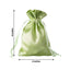 12 Pack 4"x6" Apple Green Satin Drawstring Wedding Party Favor Gift Bags