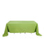 Polyester 90"x132" Rectangle Tablecloth Apple Green - Seamless Wrinkle-Resistant Table Cover