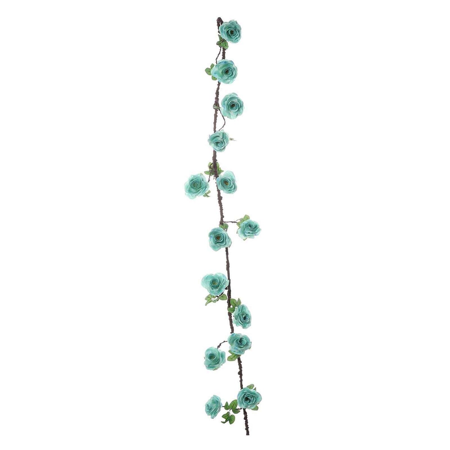 6ft Aqua Turquoise Artificial Silk Rose Hanging Flower Garland Vine