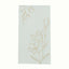 50 Pack White 2-Ply Paper Party Napkins with Gold Lilly Flowers Print, Highly Absorbent Soft Disposable Dinner Napkins
