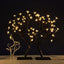2-Pack Artificial Tree Centerpieces Cherry Blossom Design Black with 36 Warm White LEDs - Battery Operated Table DÃ©cor