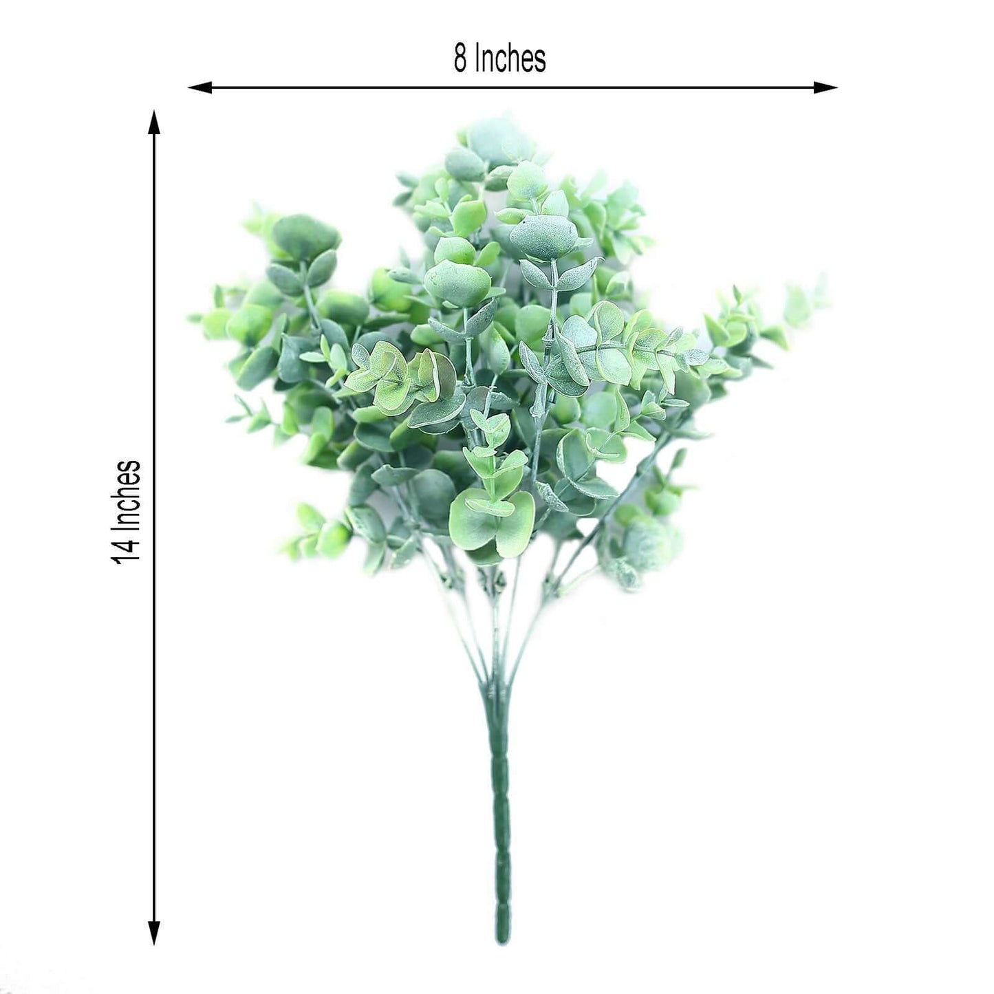 3 Bushes 14" Artificial Eucalyptus Branches, Greenery Bouquet Plants