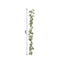 6ft Artificial Eucalyptus Garland with Cream/Gold Silk Roses â€“ Faux Greenery Vine