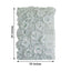 11 Sq ft. White 3D Silk Rose and Hydrangea Flower Wall Mat Backdrop - 4 Artificial Panels