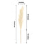 3 Stems Artificial Pampas Grass Decor Cream for Rustic Boho Chic Backdrops Floral Styling & Vase Displays 44"
