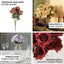 2 Bouquets 17" Terracotta (Rust) Real Touch Artificial Silk Rose Flower Bushes