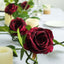 6ft Burgundy Real Touch Artificial Rose and Leaf Flower Garland Vine