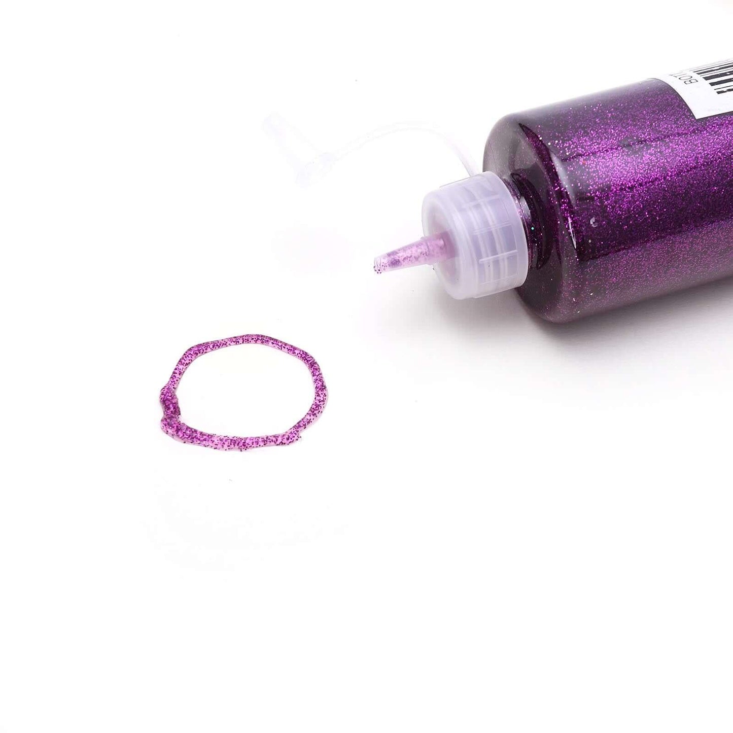 Metallic Glitter Glue Purple - Washable Nontoxic Art Glue for Fun DIY Projects Scrapbooking & Party Decor 4 oz Bottle