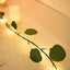 20 LED Vine String Lights Eucalyptus Leaf Design Green Warm White - Battery Operated Home DÃ©cor 7ft