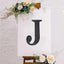 Decorative Rhinestone Alphabet "J" Letter Stickers, Glitter Adhesive Craft Letters Black DIY Sparkle Embellishments 8"
