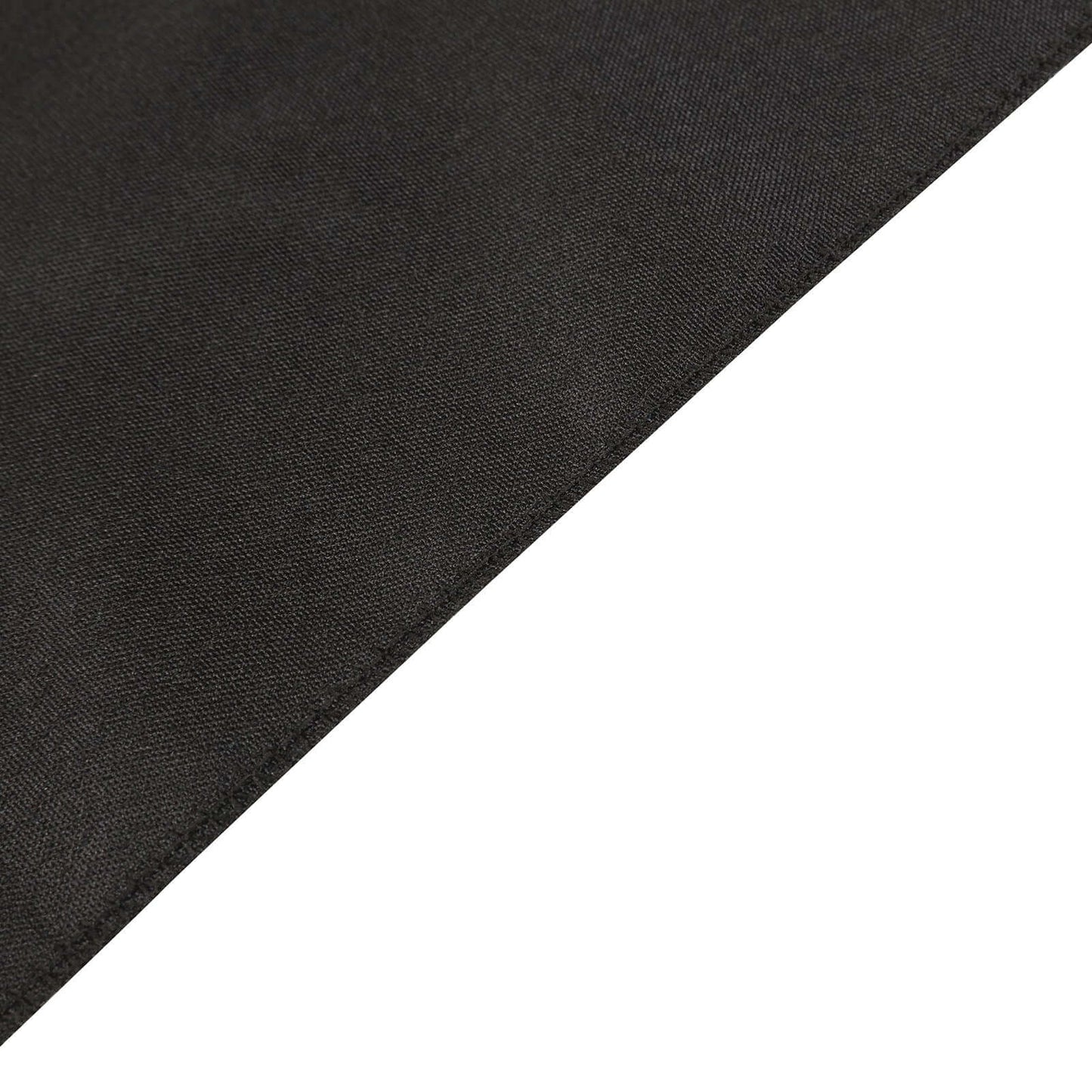 Polyester 9ft Table Runner Black with Gold Foil Modern Geometric Accent