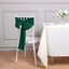 5 Pack Taffeta 6"x106" Chair Sashes Hunter Emerald Green Accordion Crinkle Texture - Stylish Decor for Weddings & Gatherings