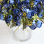 4 Pack 12" Artificial Navy Blue Ranunculus Silk Flower Bridal Bouquets, Faux Buttercup Floral Arrangement