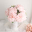 2 Bushes 17" Blush Artificial Silk Peony Flower Bouquets, Real Touch Peonies Spray