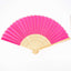 5 Pack Fuchsia Asian Silk Folding Fans Party Favors, Oriental Folding Fan Favors