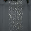 5ftx8ft Cool White 192 LED Icicle Curtain Fairy String Lights with 8 Modes