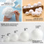 2 Pack 10â€ White StyroFoam Foam Balls For Arts, Crafts and DIY