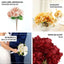 2 Bushes 17" White Artificial Silk Peony Flower Bouquets, Real Touch Peonies Spray