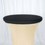 Spandex Table Top Cover Black Fitted Cocktail Topper - Wrinkle-Free Table Topper