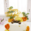 6-Pack Acrylic Happy Birthday Cake Toppers Gold Assorted Styles - Fun Reusable Cake Inserts for DIY Party Decoration Supplies