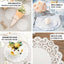 100 Pcs Paper 14" Round Placemats in White - Food Grade Lace Paper Doilies for Dessert Display & Table Decor