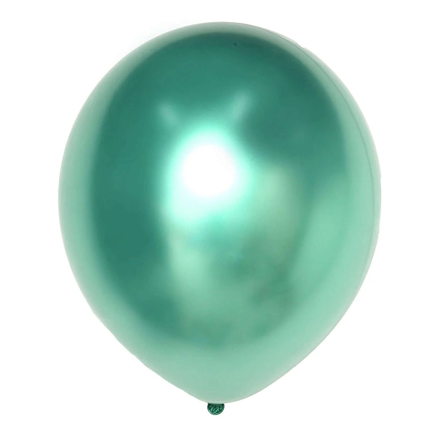 5 Pack 18" Metallic Chrome Green Latex Helium or Air Party Balloons