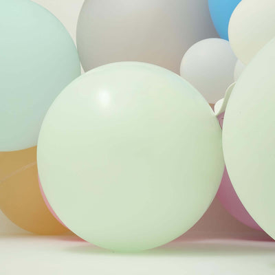 2 Pack 32" Large Matte Pastel Mint Helium Air Premium Latex Balloons