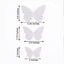 12-Pack 3D Butterfly Wall Decals, DIY Removable Mural Stickers White Cake Decorations Eye-Catching Design