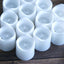 12-Pack LED Votive Candles Classic White Design - Reusable Flameless Battery Operated Lights