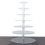 7-Tier Acrylic Round Cupcake Stand Clear & Catering Displays 26"