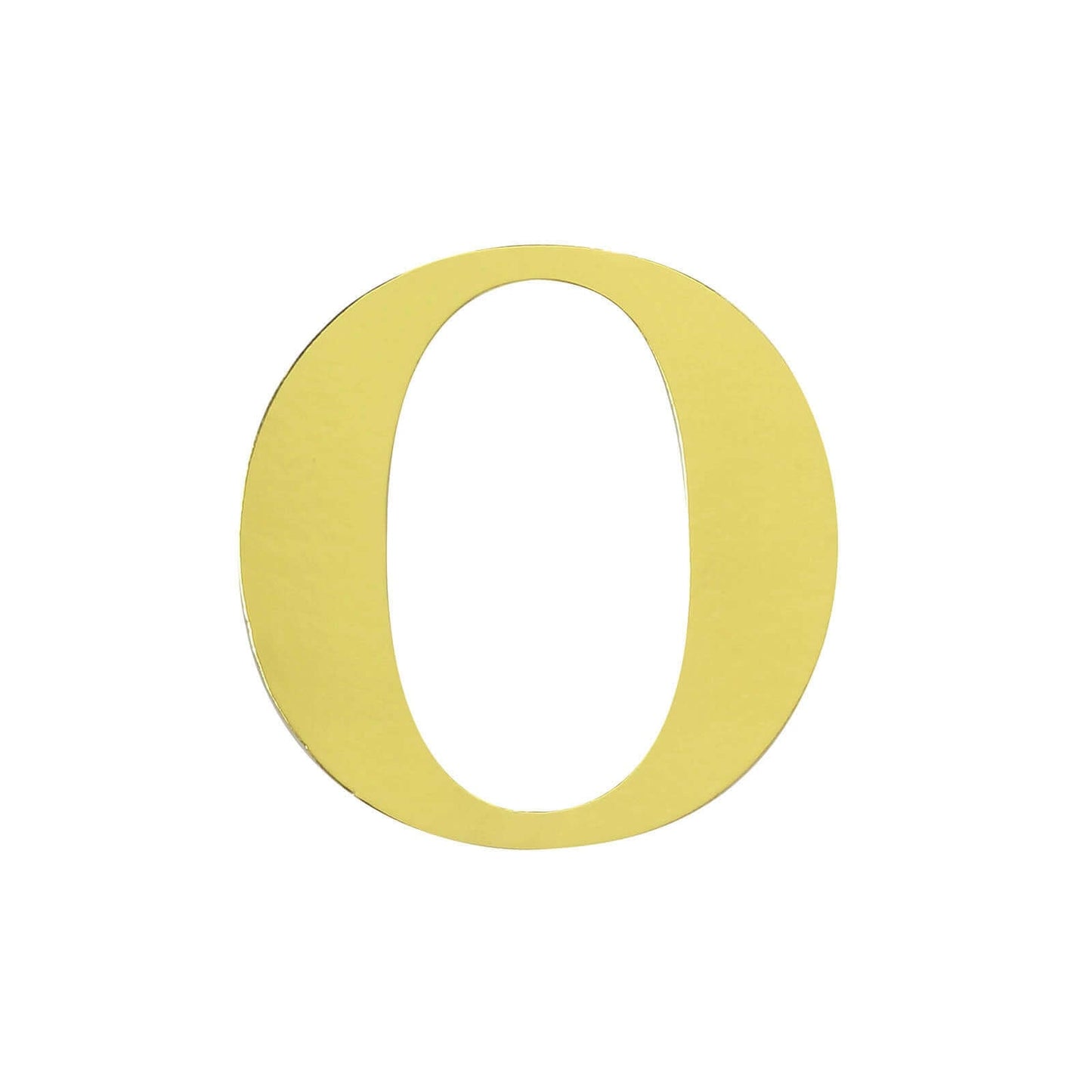 4 Pack 5" Metallic Gold Alphabet Stickers Banner, Customizable Stick on Gold Letters - O