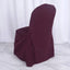 10 Pack Polyester Chair Cover for Banquet Chairs Burgundy - Stain-Resistant Reusable Slip-On Slipcover