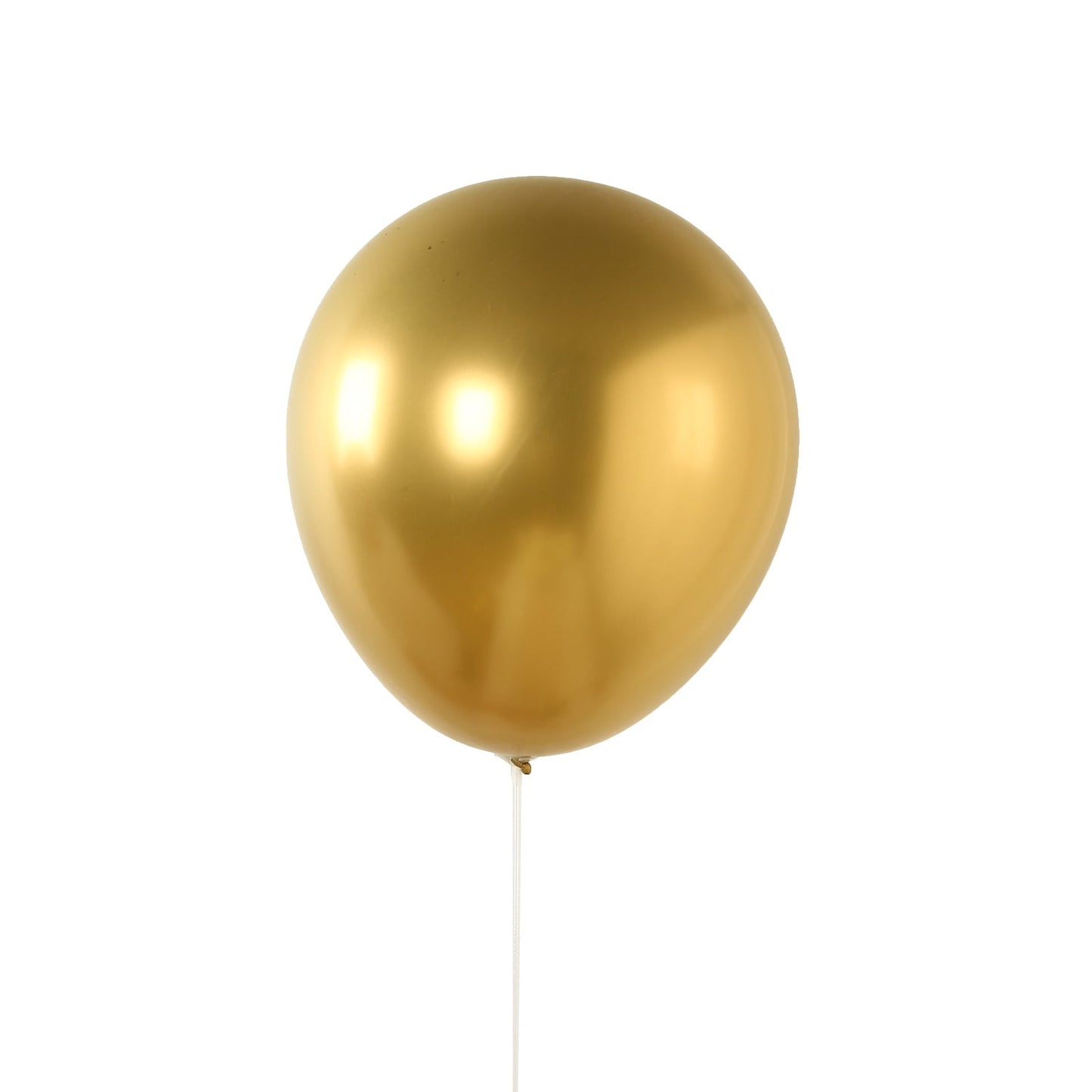 10 Pack Chrome Gold Biodegradable Latex Balloons 18", Thick Eco Friendly Metallic Party Balloons