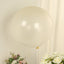 5 Pack Large Clear Biodegradable Balloons, 36" Thickened Extra Strong Eco-friendly Latex Helium Party Balloons