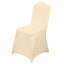 Spandex Chair Cover for Banquet Chairs Beige - Stretch 160GSM Fabric with Slip-On Slipcover