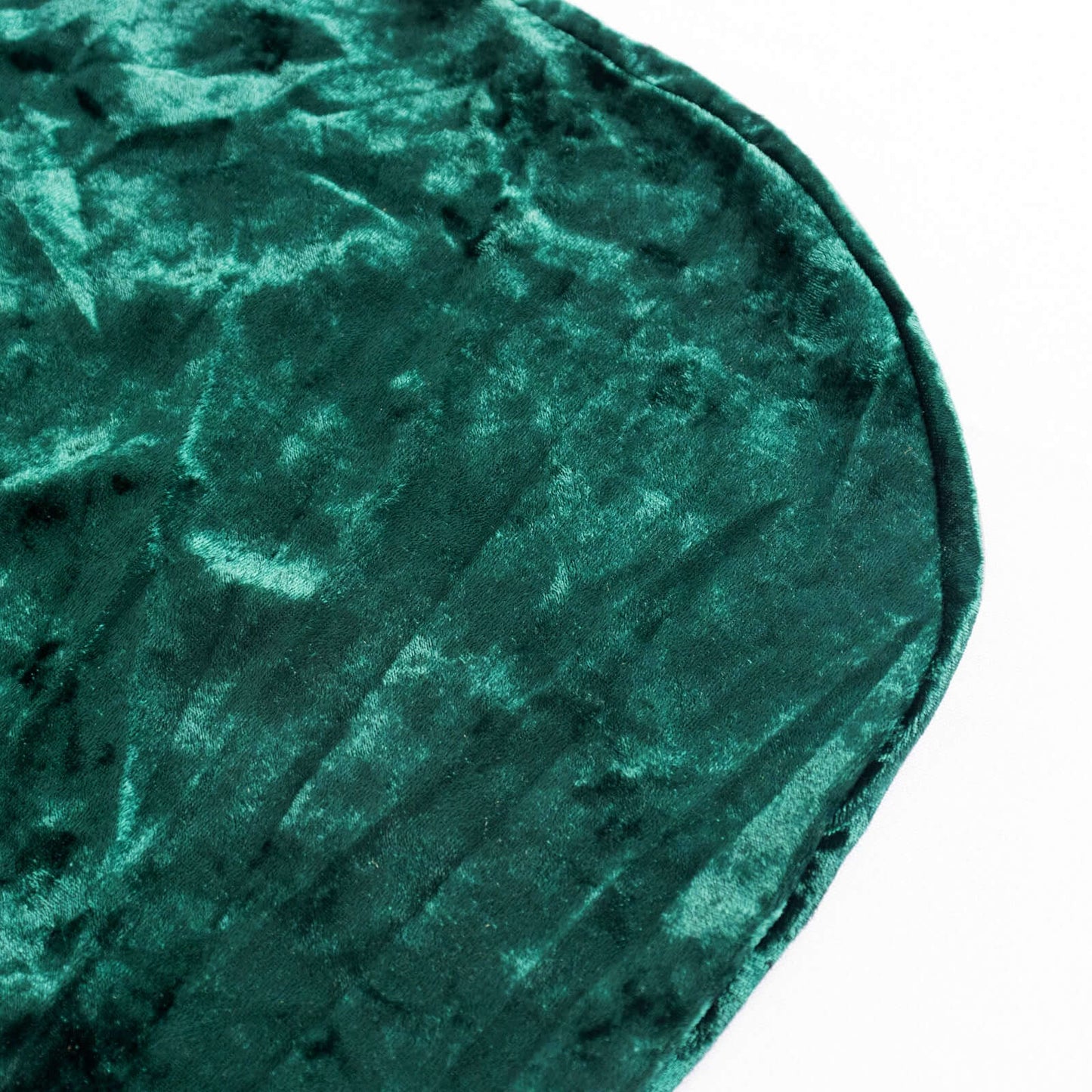 Crushed Velvet Spandex Banquet Chair Cover Fitted Slipcover Hunter Emerald Green - Stretch 190GSM Slipcover with Foot Pockets
