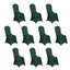 10 Pack Spandex Chair Covers for Banquet Chairs Hunter Emerald Green - Durable Reusable Stretch Slip-On Covers