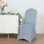 Spandex Chair Cover for Banquet Chairs Dusty Blue - Stretch 160GSM Fabric with Slip-On Slipcover