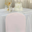 Polyester Slip On Banquet Chair Covers Blush - Stain-Resistant Reusable Durable Fabric