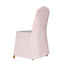 Polyester Slip On Banquet Chair Covers Blush - Stain-Resistant Reusable Durable Fabric