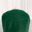 Crinkle Crushed Taffeta Chair Cover for Banquet Chairs Hunter Emerald Green - Reusable Slipcover