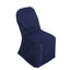 10 Pack Polyester Chair Cover for Banquet Chairs Navy Blue - Stain-Resistant Reusable Slip-On Slipcover