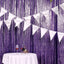 8ftx8ft Purple Sequin Event Curtain Drapes, Backdrop Event Panel