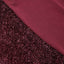 Spandex Chair Cover with Metallic Shimmer Tinsel Back for Banquet Chairs Burgundy - Fitted Slipcover