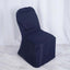 Polyester Slip On Banquet Chair Covers Navy Blue - Stain-Resistant Reusable Durable Fabric