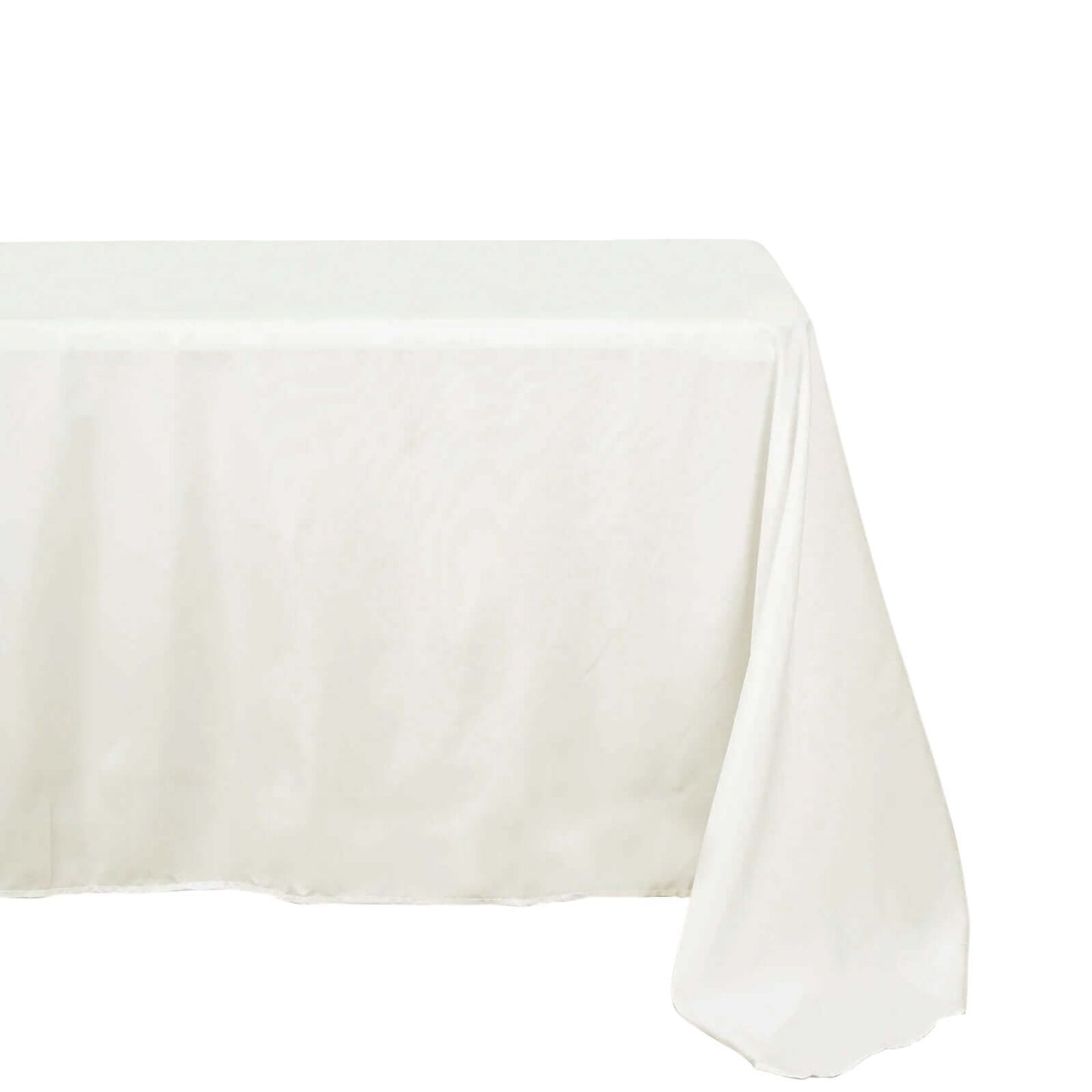 Polyester 54"x96" Rectangle Tablecloth Ivory - Wrinkle-Resistant & Easy-to-Care Table Cover