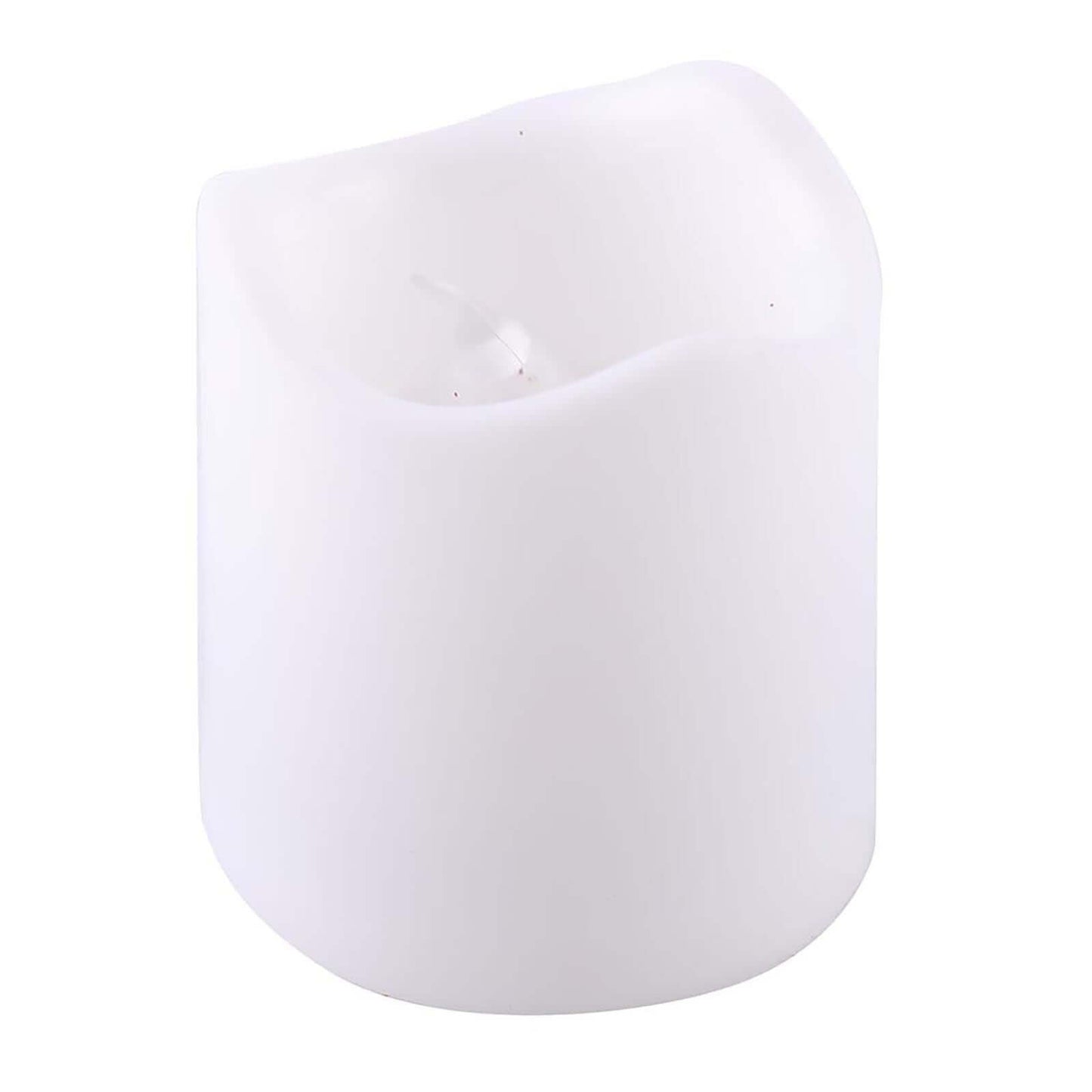 12-Pack LED Votive Candles Classic White Design - Reusable Flameless Battery Operated Lights