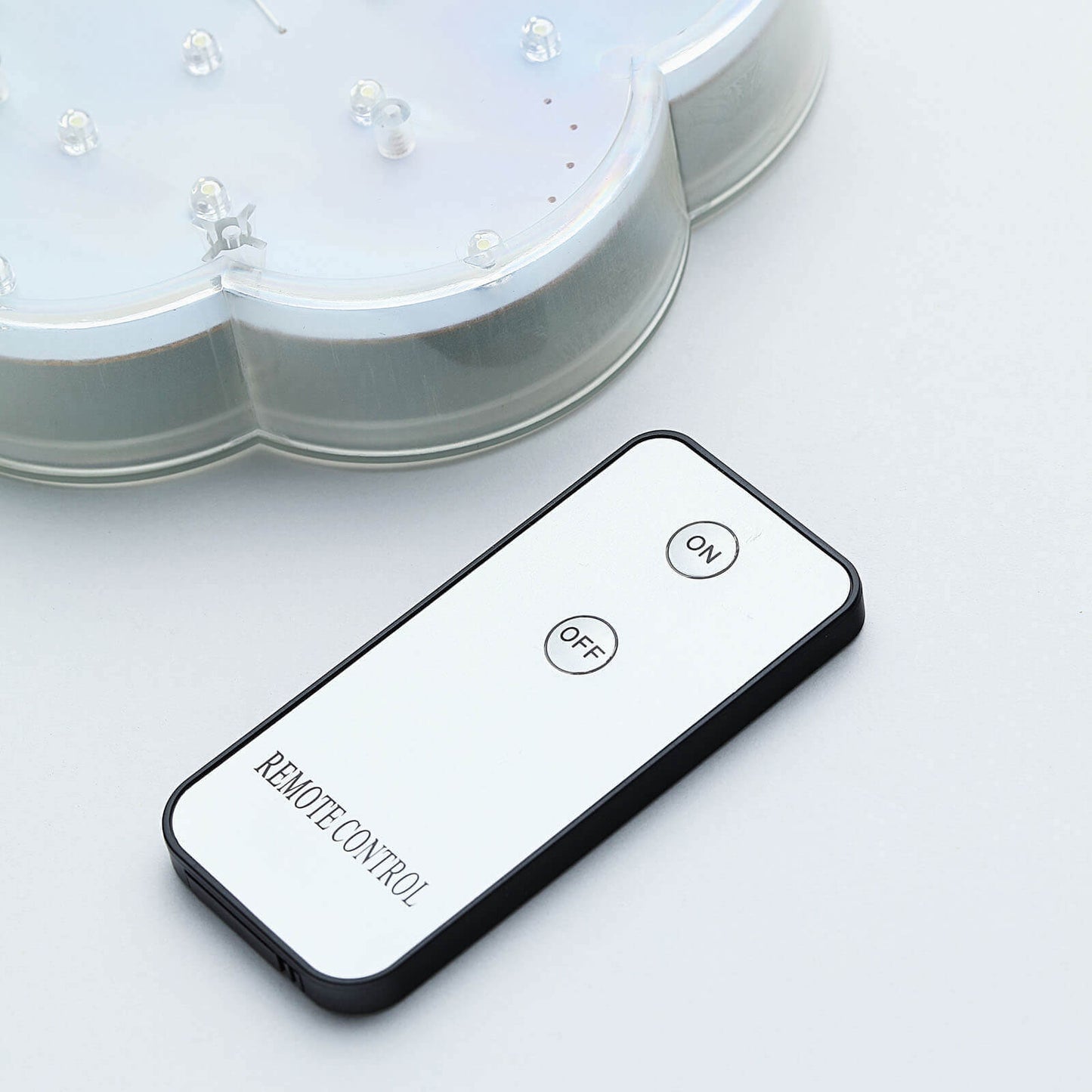 4-Pack LED Disc Lights Flower Shaped Design White - 23 LEDs with Remote DIY Lighting 6"