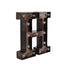 LED Marquee Letter "H" Industrial Style Antique Black - Light-Up Alphabet Sign for Weddings & Displays 9"